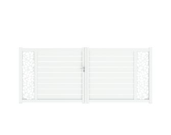 Portail battant Aluminium Catane galet sur-mesure