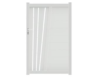Portillon aluminium Pise décor soleil  sur-mesure