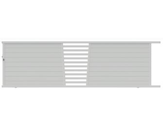 Portail coulissant Aluminium Pise avec barreaux sur-mesure