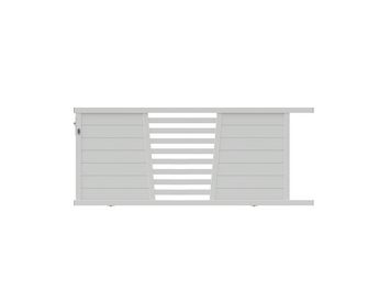 Portail coulissant Aluminium Pise avec barreaux