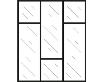 Kit verrière RHEA aluminium 4 vitrages dépolis à personnaliser