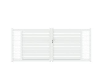 Portail battant Aluminium Catane décor moucharabeih sur-mesure