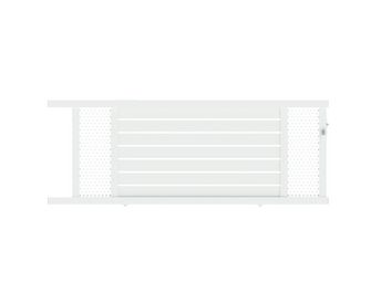 Portail coulissant Aluminium Catane décor moucharabieh