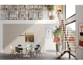 Escalier Elliot quart tournant bas rampe Evence