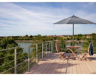 Balustrade Prestio en aluminium - Pack 2M fixation latérale