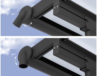 Pergola en aluminium Olympia adossée