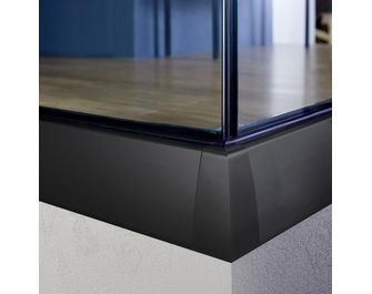 Balustrade intérieure Claire en verre Claire, profilé noir