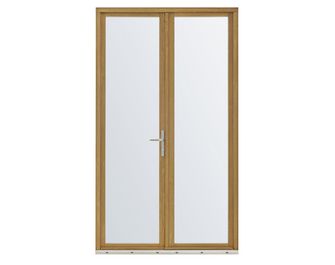 Porte-fenêtre 2 vantaux Mitra chêne