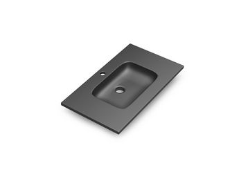 Plan vasque simple 80 cm résine minérale INFINY