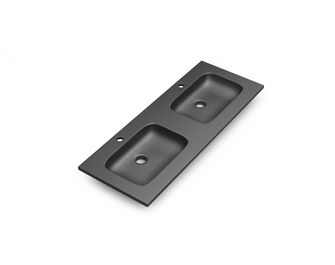 Plan double vasque 120 cm résine minérale INFINY