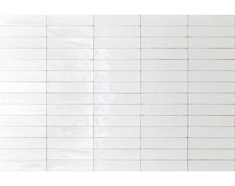 Faïence murale Clémentine finition brillante 6x25cm