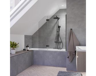 Pare baignoire CRYSTAL 2 volets sur-mesure