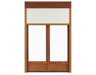 Fenêtre chêne ARBOREAL avec volet roulant sur-mesure