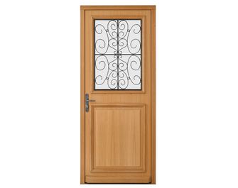 Porte d'entrée Anne-Sophie Chêne avec barillet