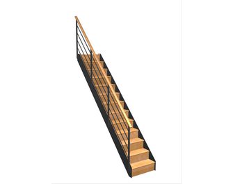 Escalier Esteban droit rampe Eva