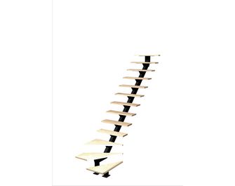 Escalier Elliot quart tournant bas sans rampe