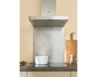 Fond de hotte inox anti-traces