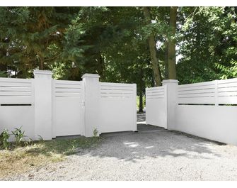 Portail battant PVC Arradon