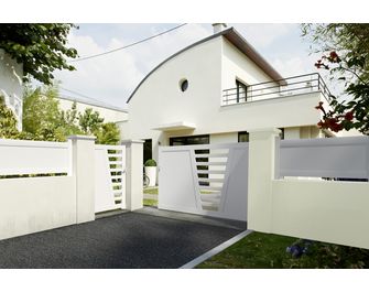 Portail coulissant PVC Carnac sur-mesure