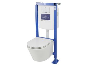 Pack WC suspendu cuvette OPUS, bâti STEF | Lapeyre