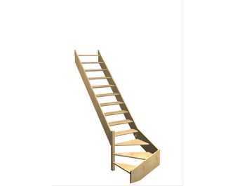 Escalier Aria quart tournant bas sans rampe