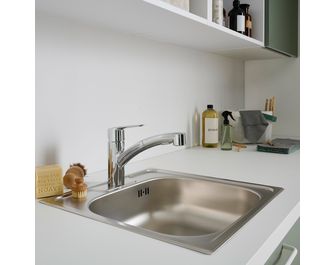 Cuve carrée à encastrer inox