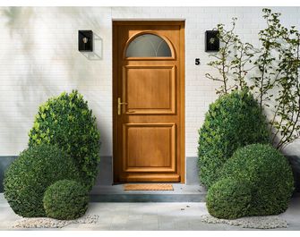 Porte d'entrée Ava-Luna Bois exotique sur-mesure