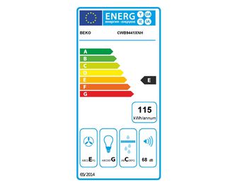 Hotte décorative triangulaire murale BEKO