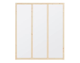 Verrière bois brut 3 vitrages H.1080X930MM