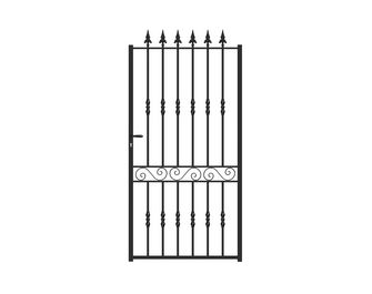 Portillon SANTEUIL ajouré acier anti-co noir