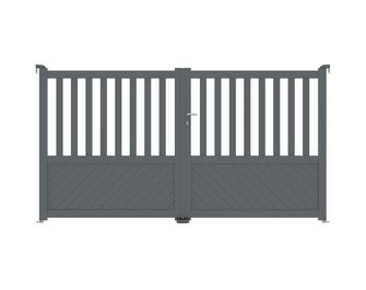 Portail battant ETNA semi ajourné aluminium
