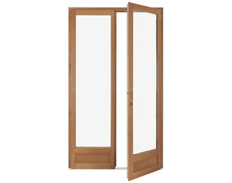 Porte-fenêtre pin ODE lasure pin naturel sur-mesure