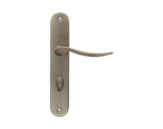 Ensemble poignée ISADORA laiton vieilli à condamnation gauche