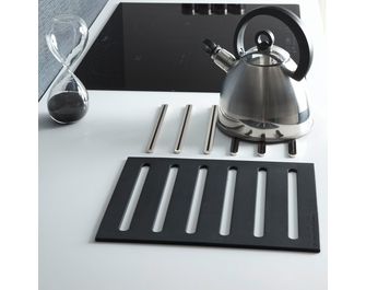 Jeu de 6 baguettes repose-plat + patin central silicone