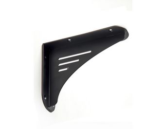 Support snack deco acier noir mat