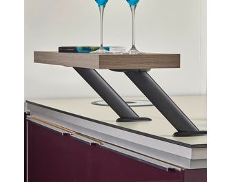 Console pour snack noir mat