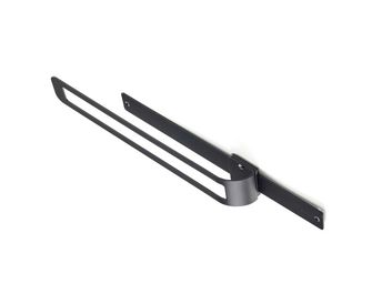 Porte-torchon coulissant en acier vernis