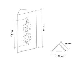 Bloc 2 prises avec port USB