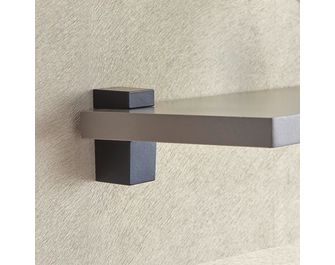 Lot de 2 supports étagère carré mat