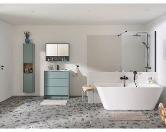 Armoire de toilette 80 cm 2 portes FABIAN