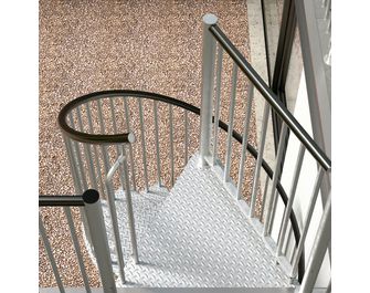 Escalier spiral ETHAN galvanisé