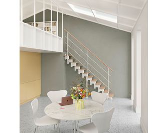 Echelle gain de place quart tournant