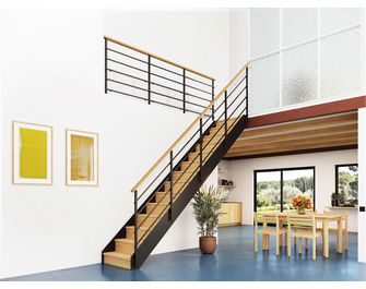 Escalier Esteban droit rampe Fera