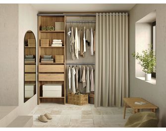 Kit dressing prêt a poser Havana avec rideau