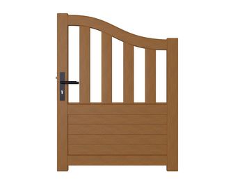 Portillon bois SANCY chapeau de gendarme a/acc. Réglables