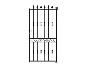 Portillon SANTEUIL ajouré acier anti-co noir