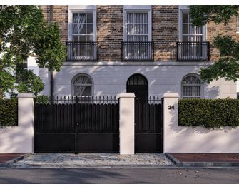 Portillon SANTEUIL  plein acier anti-co noir