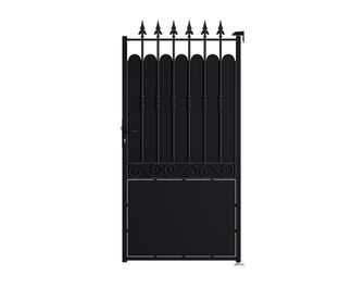 Portillon SANTEUIL  plein acier anti-co noir