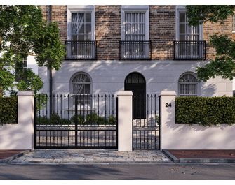 Portillon SANTEUIL ajouré acier anti-co noir