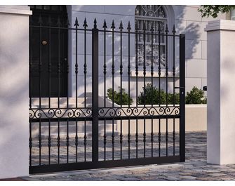 Portillon SANTEUIL ajouré acier anti-co noir